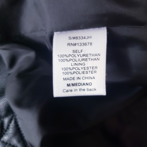 Dragon Embroidered Super Soft Vegan Leather Jacket - Picture 2 of 8